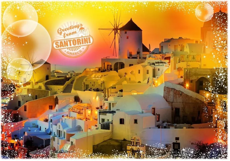 Travel around the World - Greece - Puzzle 2,000 pieces from Grafika, Multicolour edition – box