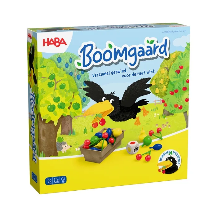 Boomgaard: Verzamel gezwind voor de raaf wint! de HABA – boîte
