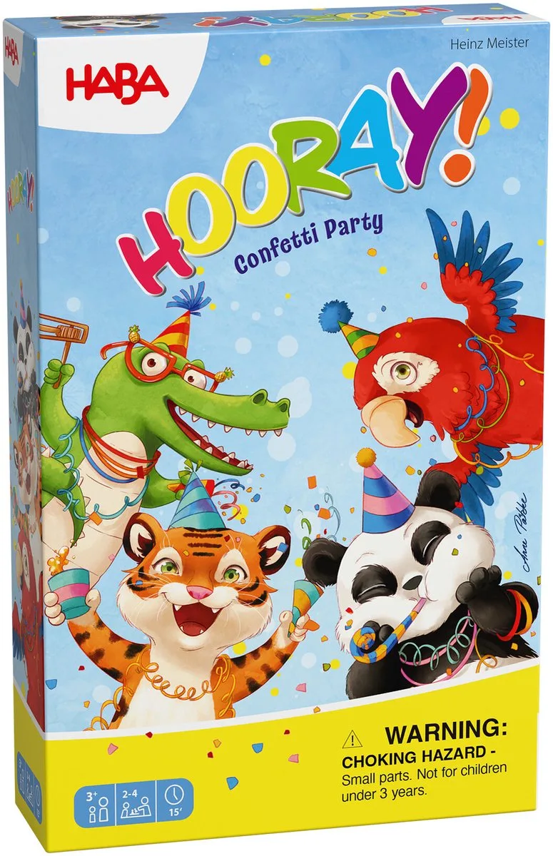 Bordspel Hoera! Het Regent Confetti Een Kleurrijk Spel von HABA, Ausgabe Multicolor – Schachtel