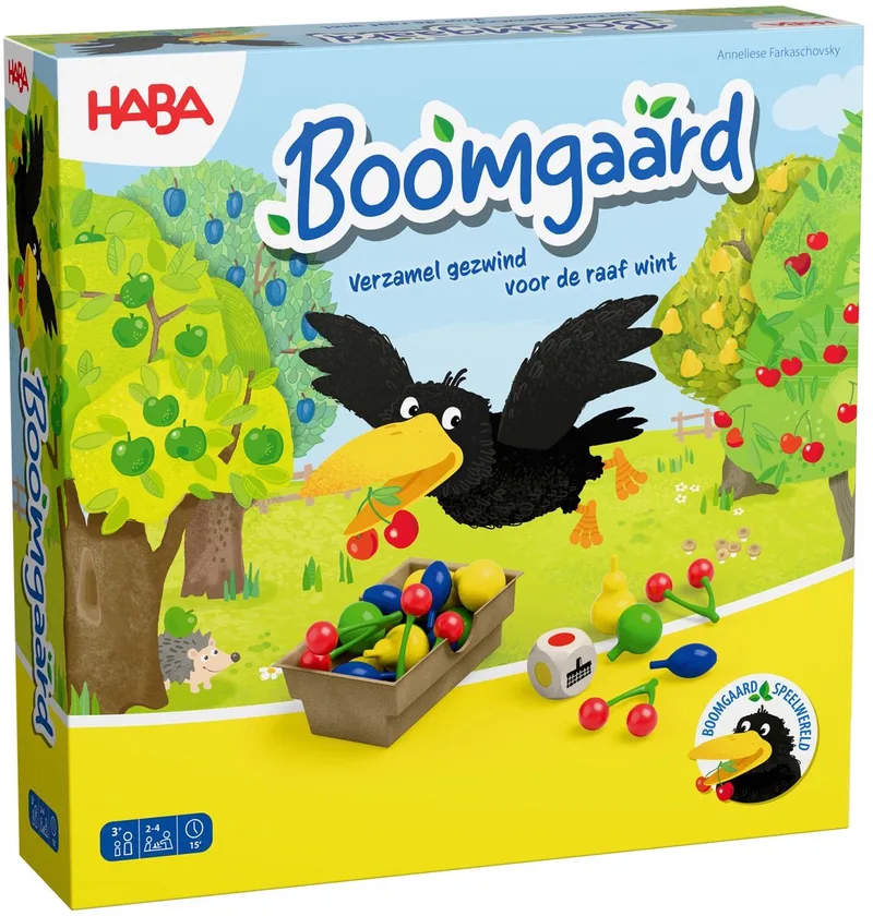 De Boomgaard Spel - Fruitspel tegen de raaf från HABA, utgåva Multicolour – kartong