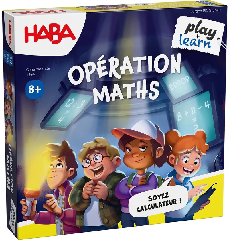 educatief spel Geheime Code 13 + 4 - kleurrijk rekenplezier voor kinderen. fra HABA, Meerkleurig-udgave – æske