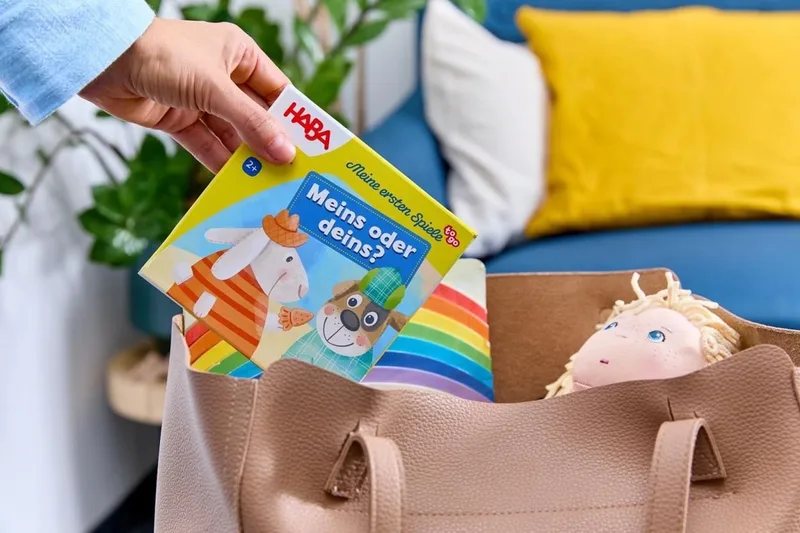 educatief spel Mijn Eerste Spellen - Mine or Yours? kleurrijk karton. fra HABA, Meerkleurig-udgave – æske
