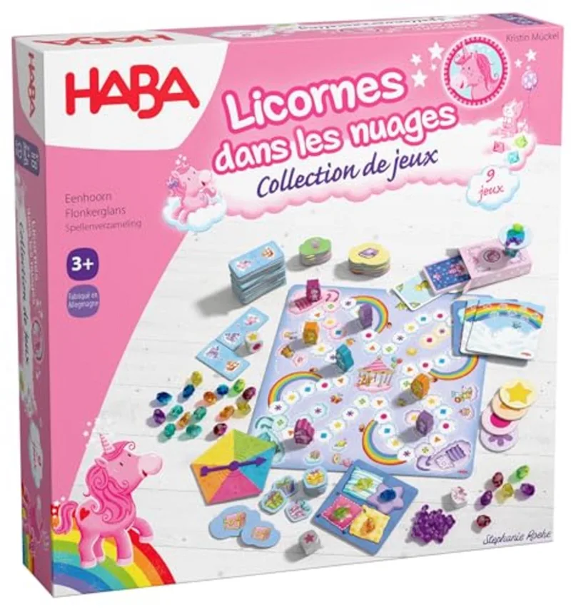 eenhoorn bordspel - educatief kinderspel vanaf 3 jaar. van HABA, editie Meerkleurig – doos
