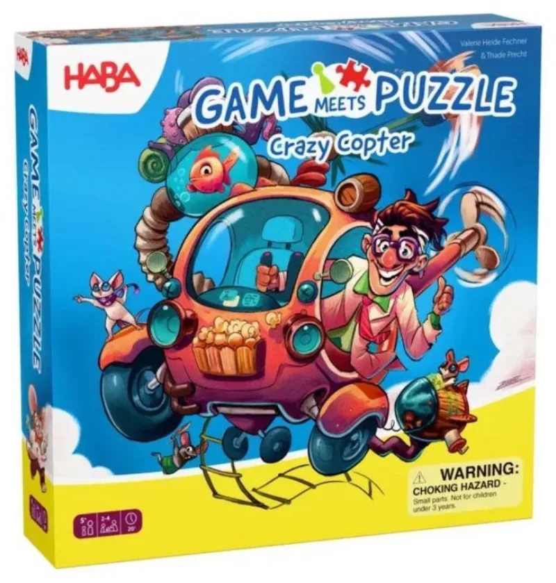Game meets puzzel - Crazy Copter from HABA, Multicolor edition – box