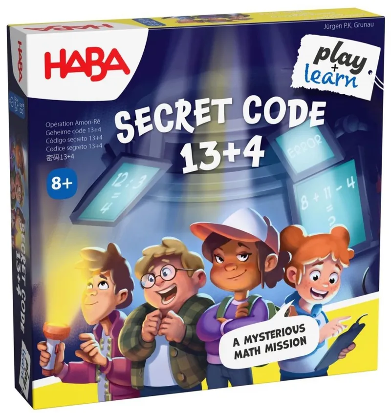 Geheimcode 13+4 från HABA, utgåva Meerkleurig – kartong