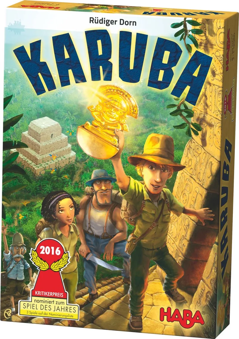 Gezelschapsspel Karuba (du) från HABA, utgåva Multicolor – kartong