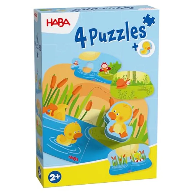 Haba | 4 Eerste Puzzels Jonge Dieren van HABA, editie Meerkleurig – doos