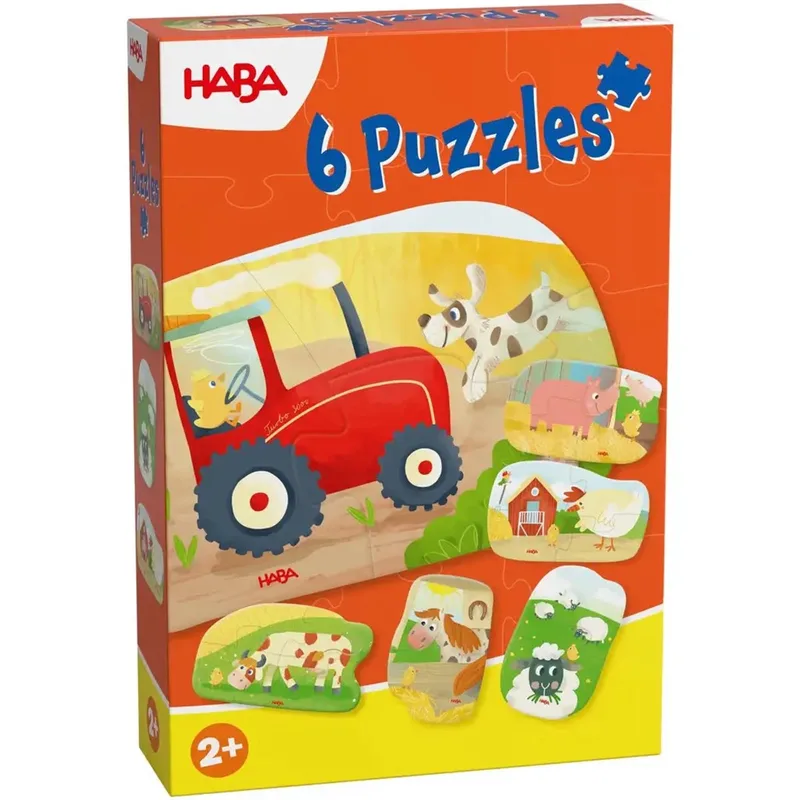 Haba | 6 Eerste Puzzels Boerderij van HABA, editie Meerkleurig – doos 1 van 3