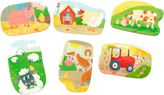 Haba | 6 Eerste Puzzels Boerderij van HABA, editie Meerkleurig – doos 3 van 3