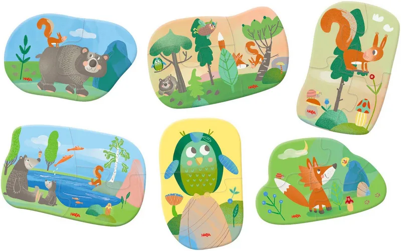 Haba | 6 Eerste Puzzels Bosdieren from HABA, Multicolour edition – box 3 of 4