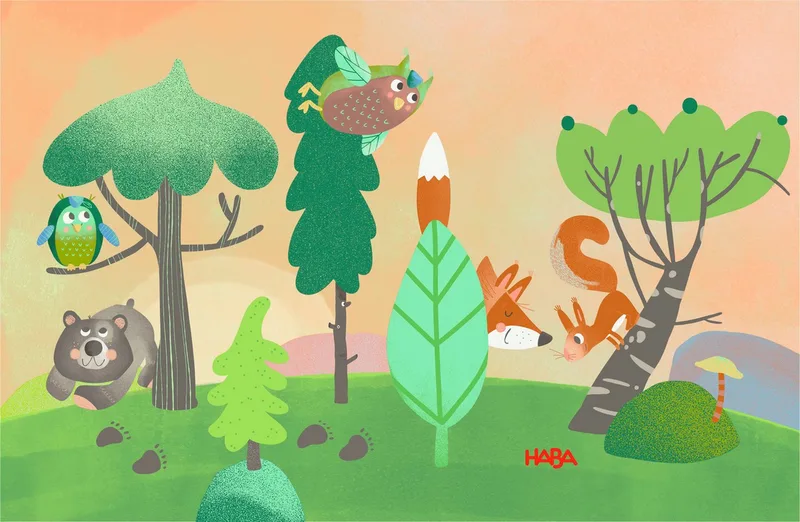 Haba | 6 Eerste Puzzels Bosdieren from HABA, Multicolour edition – box 4 of 4