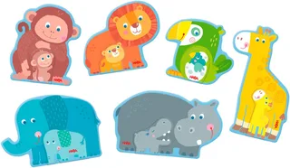 Haba | 6 Eerste Puzzels Dierlijke Familie de HABA, édition Multicolore – boîte 3 sur 3
