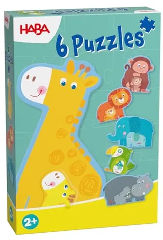 Haba | 6 Eerste Puzzels Dierlijke Familie de HABA, édition Multicolore – boîte 1 sur 3