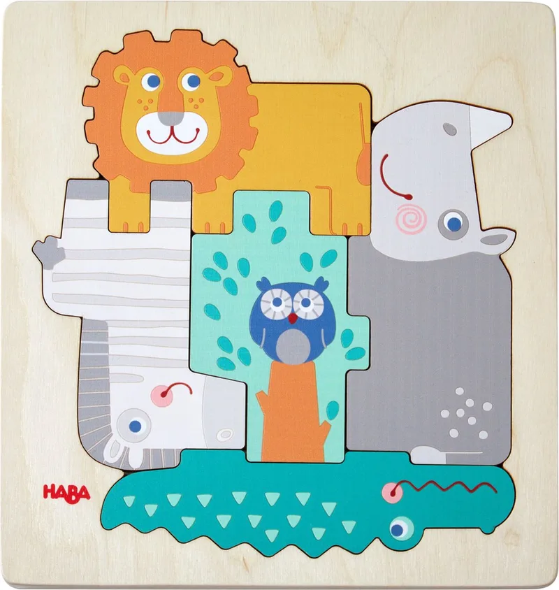 Haba Houten Puzzel Beestachtig Wild van HABA, editie Meerkleurig – doos