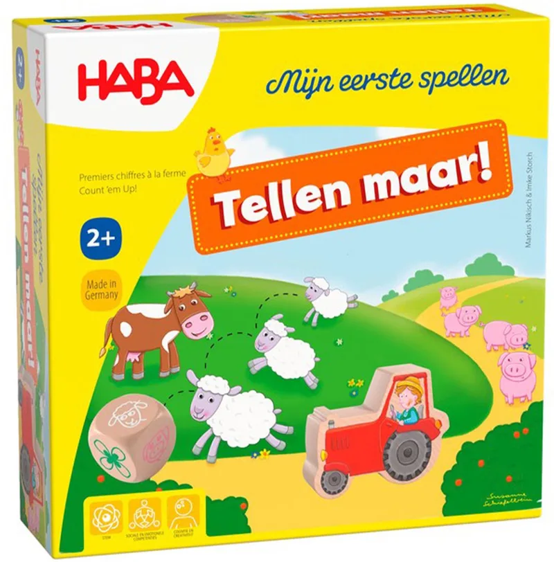 Haba Mijn eerste spellen Tellen maar! from HABA, Meerkleurig edition – box