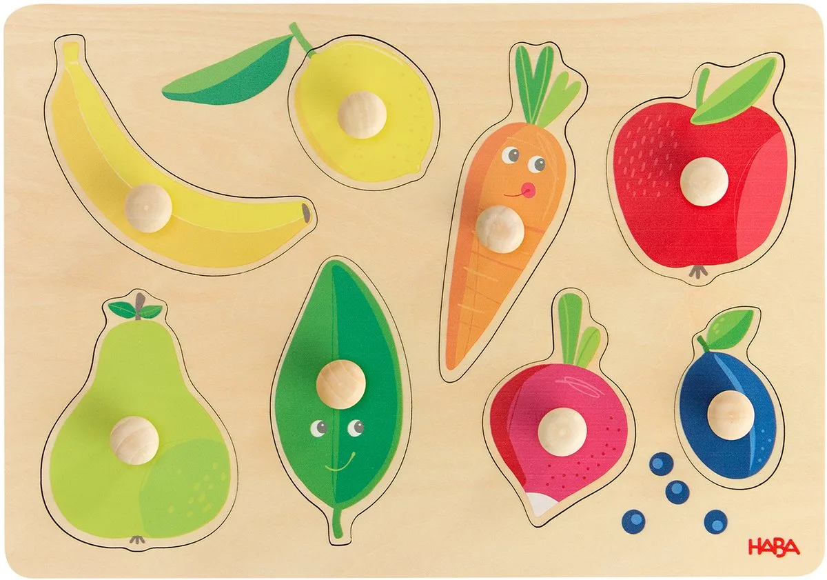 houten inlegpuzzel kleuren educatief speelgoed multicolor. van HABA, editie Meerkleurig – doos