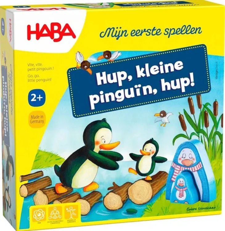 Hup, kleine pinguïn, hup! - Mijn eerste spellen de HABA – boîte