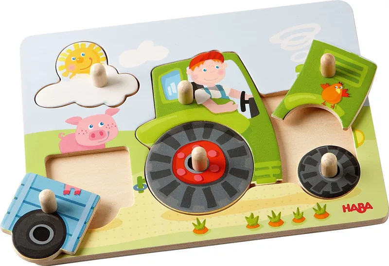 Inlegpuzzel - Peters boerderij - 6st. from HABA, Multicolour edition – box