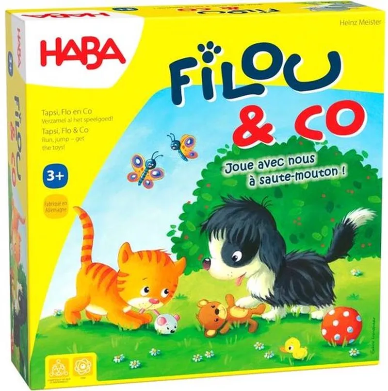 !!! Jeu - Filou & Co (Frans) = Duits 1307024001 - Nederlands 1307024003. fra HABA, Meerkleurig-udgave – æske
