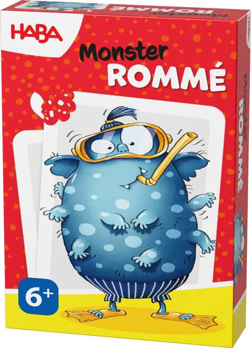 kaartspelletje Monster Rommé 6+ de HABA, édition Blue – boîte
