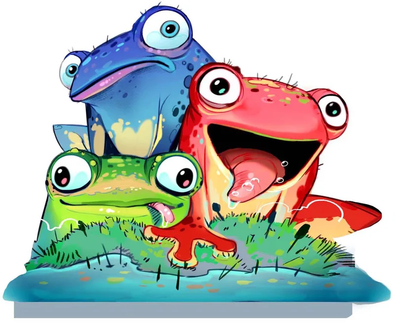kinderspel Froggos - coöperatief dobbelspel voor kinderen. de HABA, édition Meerkleurig – boîte