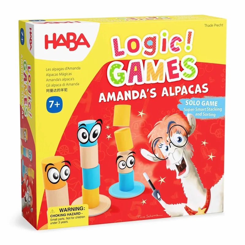 Logic! GAMES - Amanda’s Alpacas Bordspel Logisch de HABA – boîte
