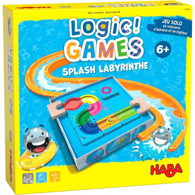 Logic! GAMES Splash labyrinthe - denkspel voor kinderen. von HABA, Ausgabe Mehrfarbig – Schachtel