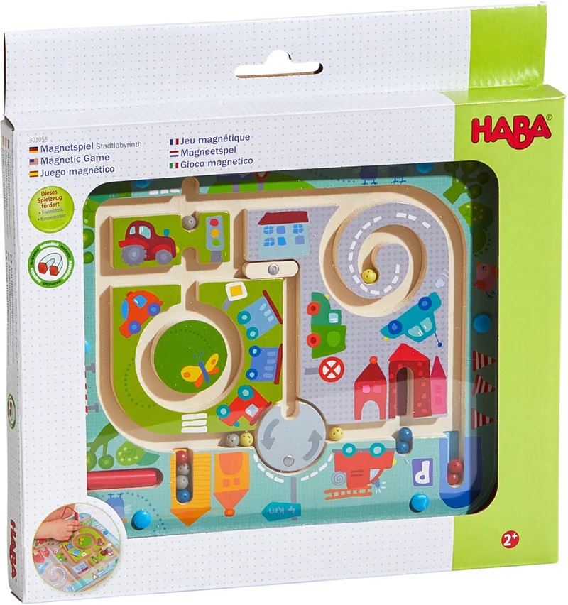 Magneetspel Peuterspeelgoed Stadslabyrint from HABA – box