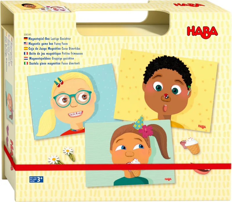 Magneetspeldoos Grappige gezichten from HABA, Multicolour edition – box