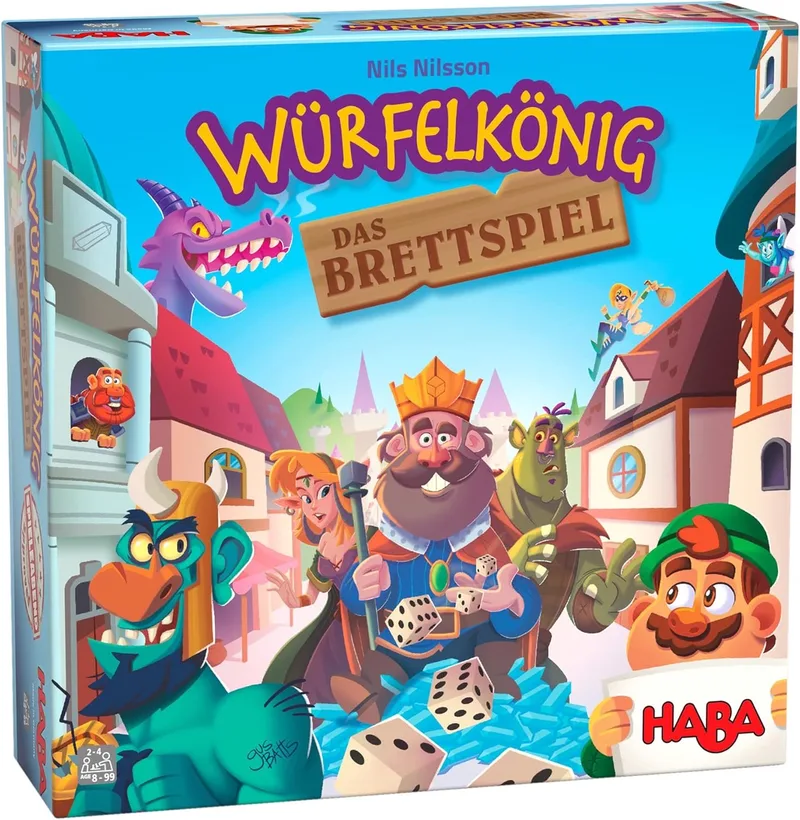 Merkloos Dobbelspel: Dobbelkoning - Strategisch Bordspel voor 8+ från HABA – kartong