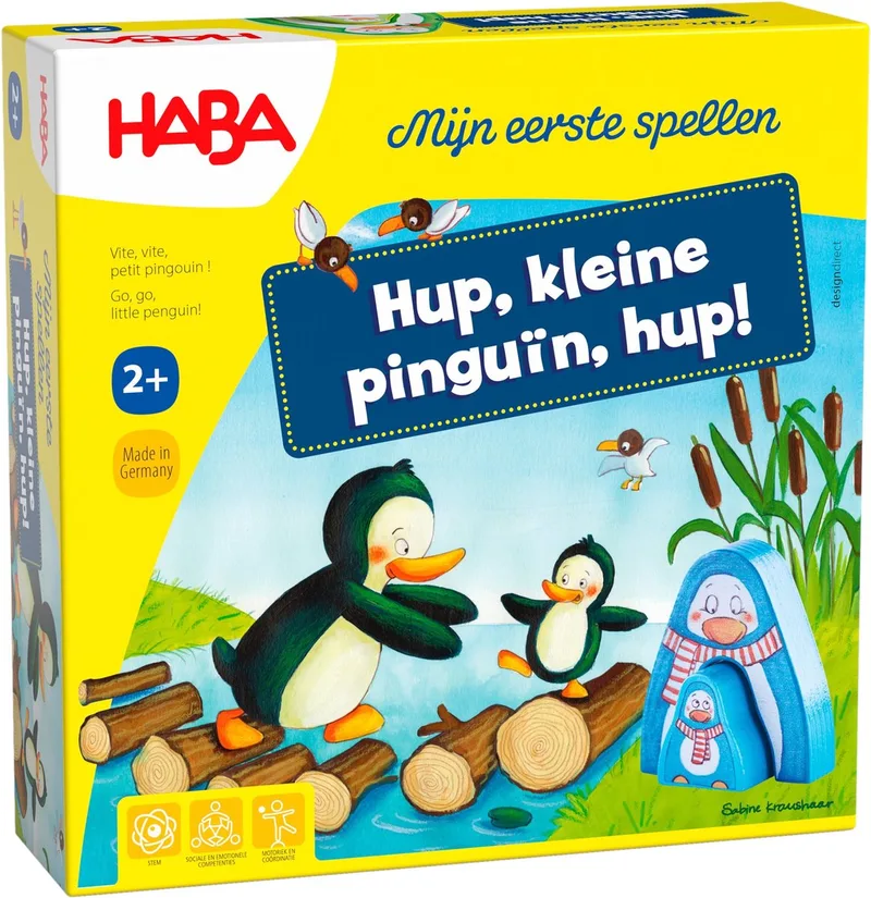 Mijn eerste spellen - Hup, kleine pinguïn, hup! fra HABA – æske