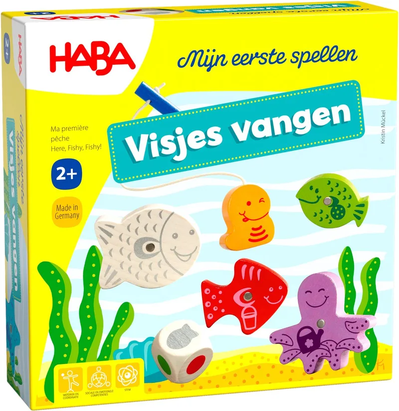 Mijn Eerste Spellen - Visjes Vangen spel voor 2+ jaar - 1-4 spelers de HABA – boîte