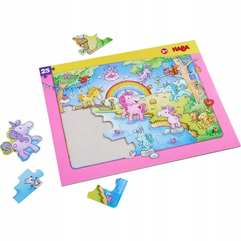 Puzzel Eenhoorn 25 Stukjes met Frame from HABA – box