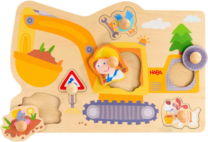 puzzel grijpmachine houten speelgoed voor peuters. von HABA, Ausgabe Mehrfarbig – Schachtel 2 von 3
