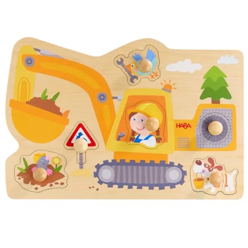 puzzel grijpmachine houten speelgoed voor peuters. von HABA, Ausgabe Mehrfarbig – Schachtel 1 von 3
