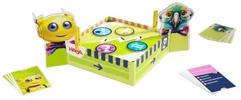 quizspel Team Quiz Challenge - Natuur vs Technologie - 222 kaarten. from HABA – box