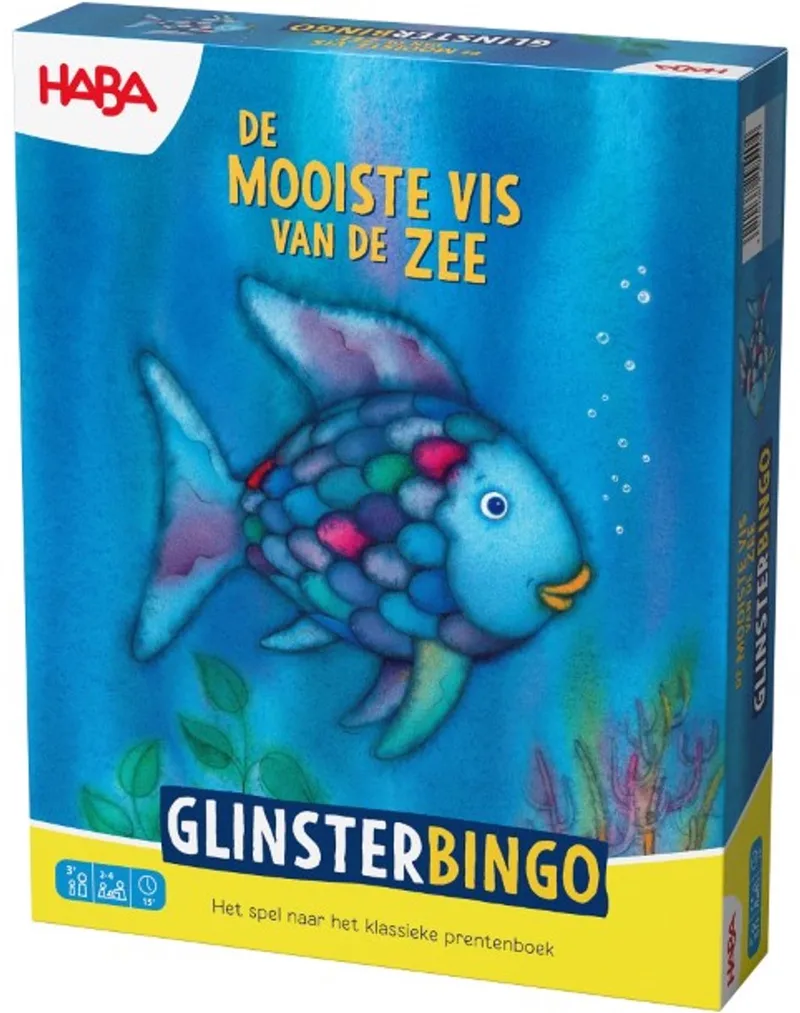spel - De mooiste vis van de zee Glinterbingo de HABA – boîte