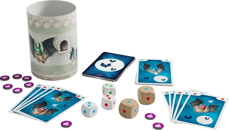 spel dobbelbeker Tobi Knobi educatief kinderspel multicolor. from HABA, Meerkleurig edition – box
