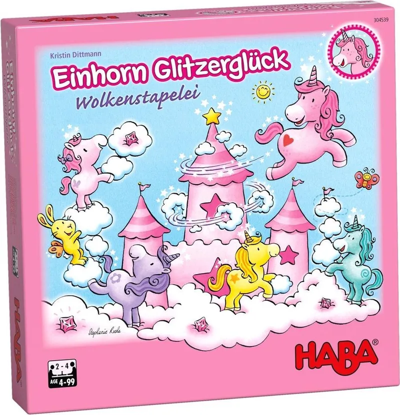 Spel Eenhoorn Flonkerglans - Stapelwolken (du) from HABA – box