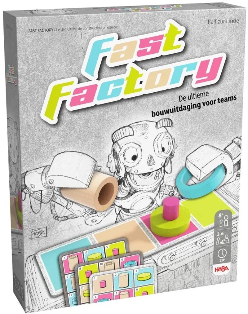 spel Fast Factory behendigheidsspel voor kinderen teamwork. from HABA – box