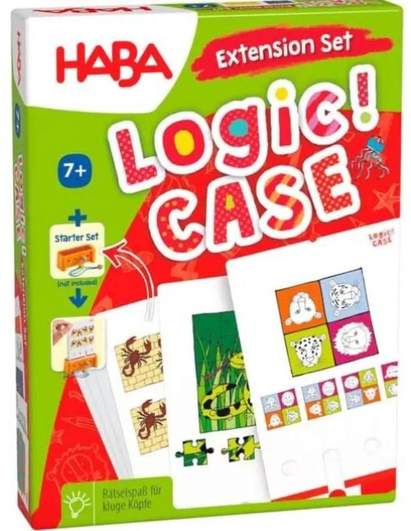 Spel - Logic! CASE - Uitbreidingsset 7+ - Gevaarlijke dieren (Duitse verpakking met Nederlandse handleiding) fra HABA, Meerkleurig-udgave – æske