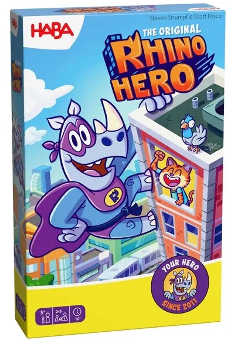 Spel - Rhino hero - The original - 5+ från HABA – kartong