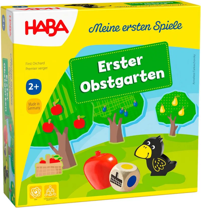 Spiel Meine ersten Spiele - Erster Obstgarten, Würfelspiel, Made in Germany from HABA, Bunt edition – box
