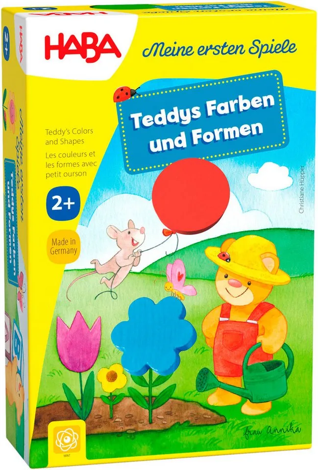 Spiel Meine ersten Spiele - Teddys Farben und Formen, Made in Germany from HABA, Bunt edition – box