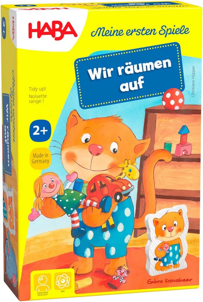 Spiel Meine ersten Spiele - Wir räumen auf, Zuordnungsspiel, Made in Germany from HABA, Bunt edition – box