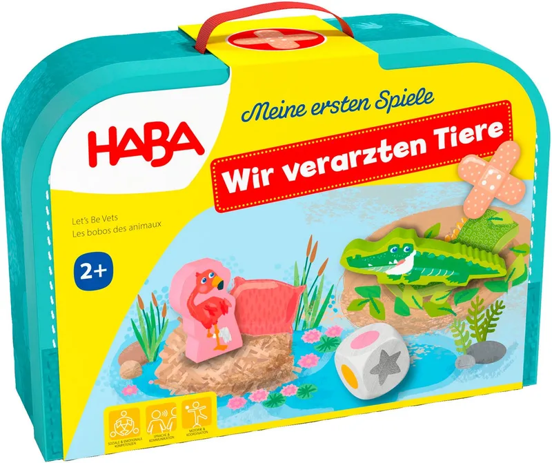 Spiel Meine ersten Spiele - Wir verarzten Tiere, Kinderspiel from HABA, Bunt edition – box