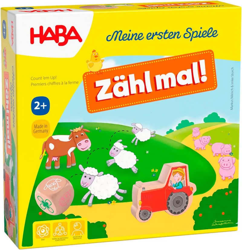 Spiel Meine ersten Spiele - Zähl mal!, Kinderspiel, Made in Germany from HABA, Bunt edition – box