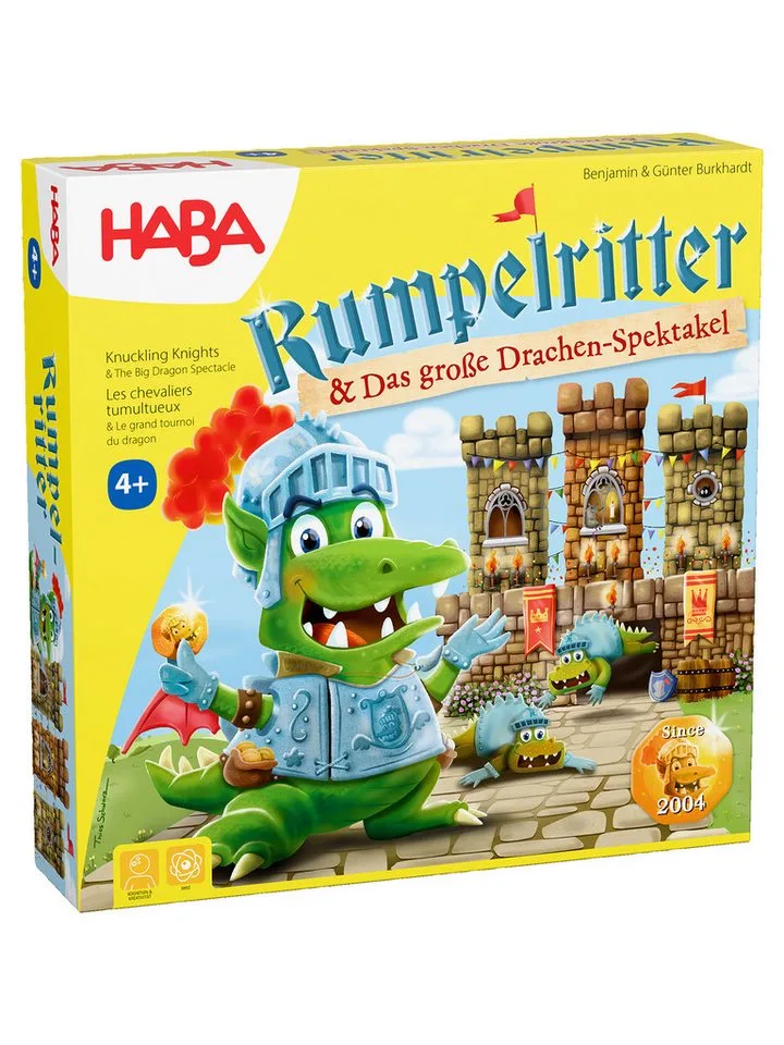 Spiel Rumpelritter, Kinder Spiel und Spaß Kreativität Taktik Lernen von HABA, Ausgabe Mehrfarbig – Schachtel