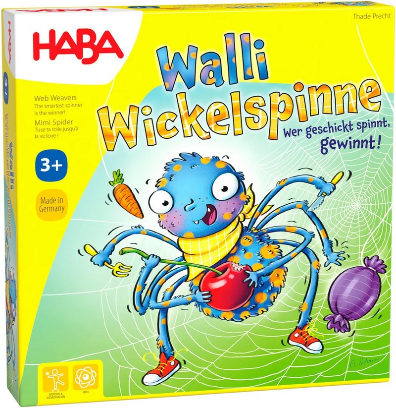 Spiel Walli Wickelspinne, Mitbringspiel, Made in Germany from HABA, Bunt edition – box