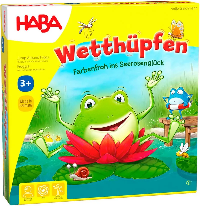Spiel Wetthüpfen, Kinderspiel, Made in Germany from HABA, Bunt edition – box